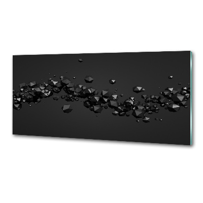 Glasrückwand für die küche 3D-Abstraktion