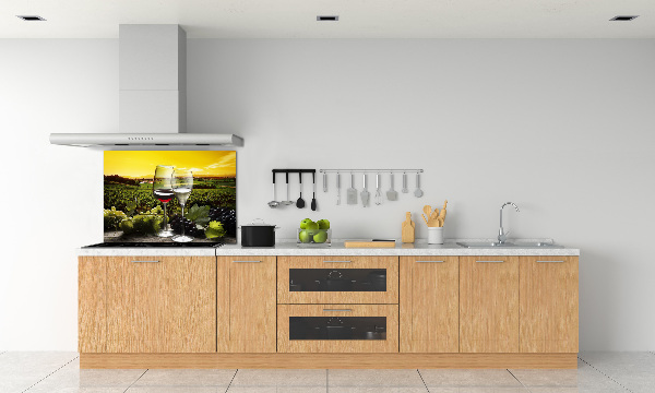 Küchen wandpaneel Wein und Trauben