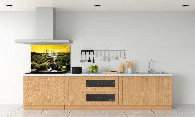 Küchen wandpaneel Wein und Trauben