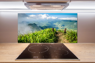 Platte für Küchenrückwand Pfad zum Gipfel