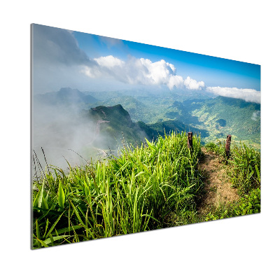 Platte für Küchenrückwand Pfad zum Gipfel