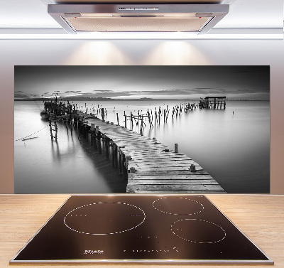 Platte für Küchenrückwand Holzsteg