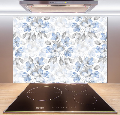 Platte für Küchenrückwand Zarte Blüten