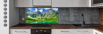 Küchen wandpaneel See in den Bergen