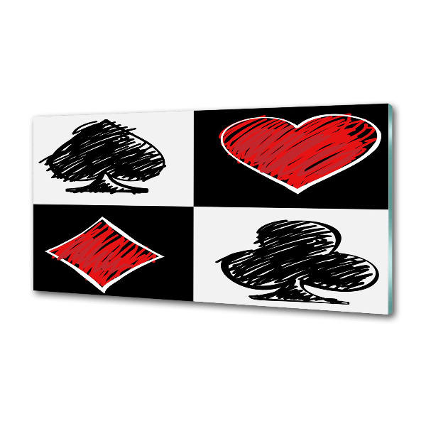 Glasrückwand für die küche Kartenfarben