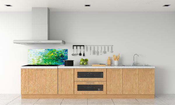 Platte für Küchenrückwand Abstrakte Dreiecke