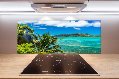 Küchen wandpaneel Küste der Seychellen