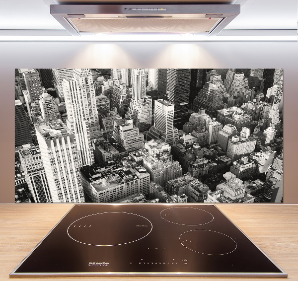 Küchen wandpaneel New York aus der Vogelperspektive