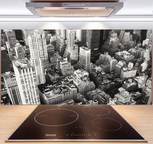 Küchen wandpaneel New York aus der Vogelperspektive
