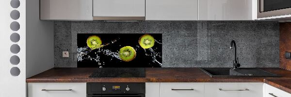 Platte für Küchenrückwand Kiwi und Wasser