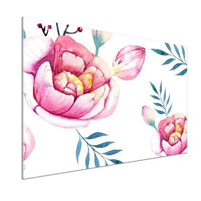 Küchen wandpaneel Blumenmuster