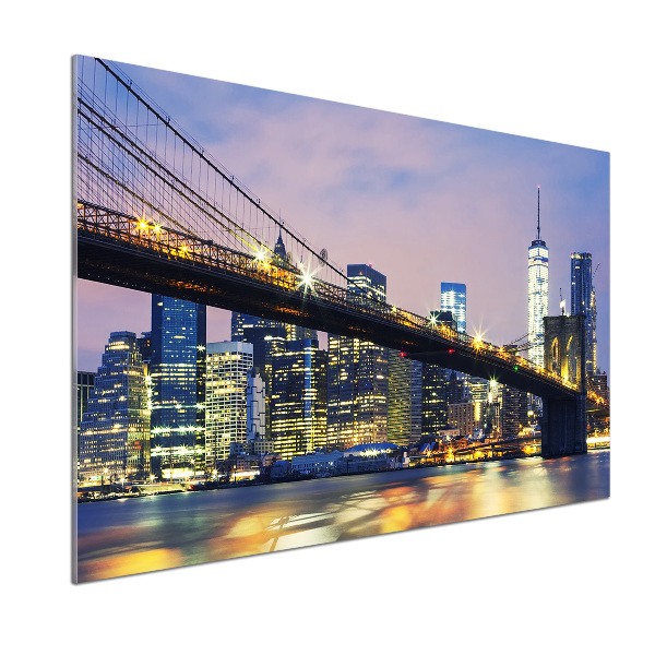 Glasrückwand für die küche Brooklyn Bridge