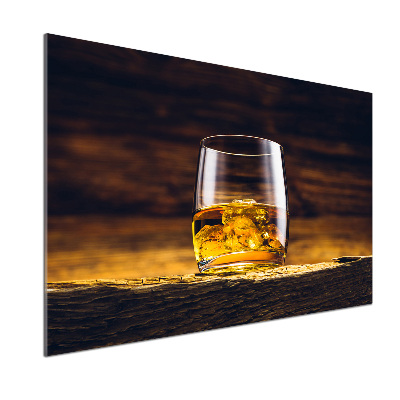 Glasrückwand für die küche Bourbon im Glas