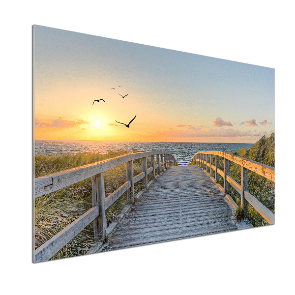 Küchen wandpaneel Weg zum Strand