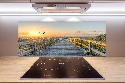 Küchen wandpaneel Weg zum Strand