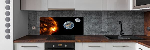 Platte für Küchenrückwand Sonnensystem