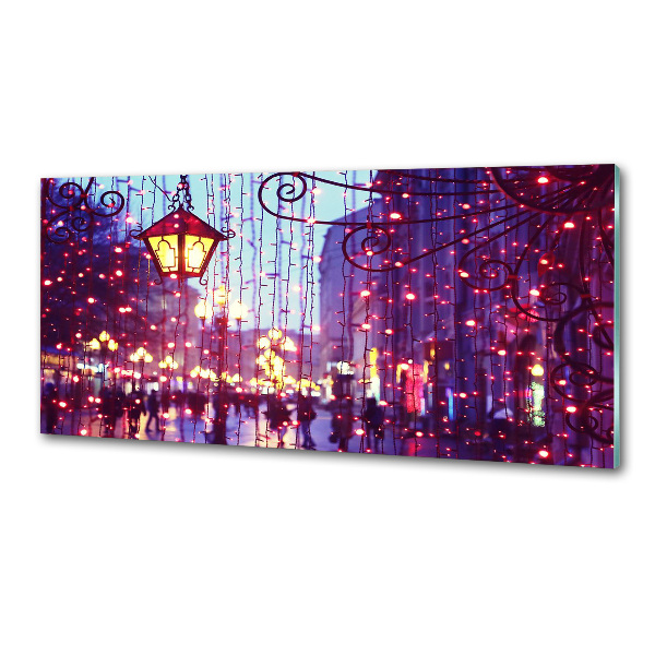 Platte für Küchenrückwand Lichter in der Stadt