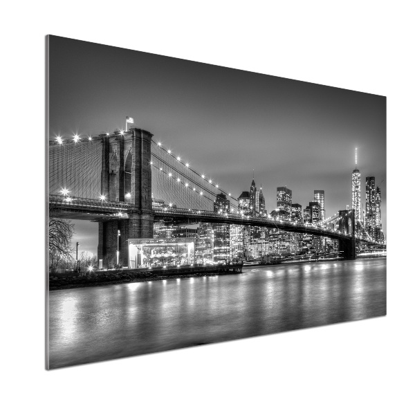 Glasrückwand für die küche Brooklyn Bridge