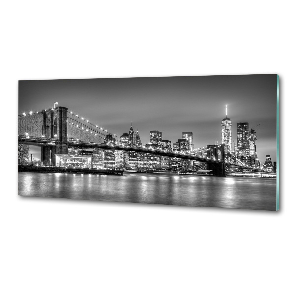 Glasrückwand für die küche Brooklyn Bridge
