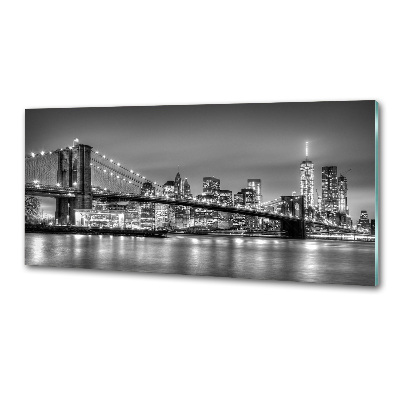 Glasrückwand für die küche Brooklyn Bridge