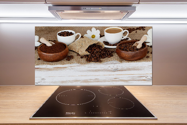 Glasrückwand für die küche Eine Tasse Kaffee