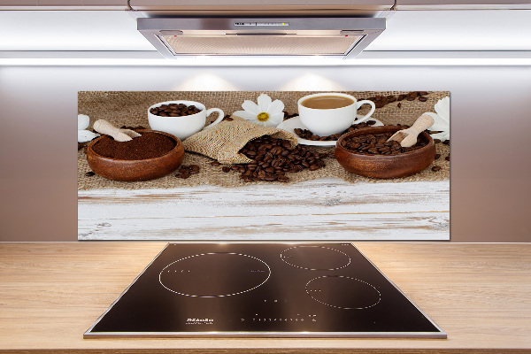 Glasrückwand für die küche Eine Tasse Kaffee