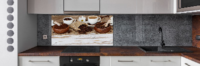 Glasrückwand für die küche Eine Tasse Kaffee