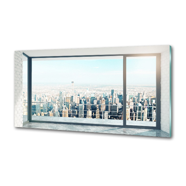Platte für Küchenrückwand Blick auf die Stadt