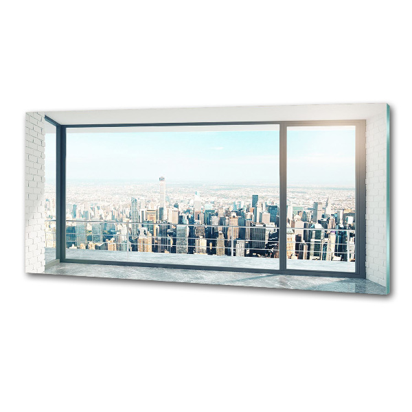Platte für Küchenrückwand Blick auf die Stadt