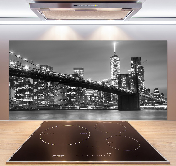 Platte für Küchenrückwand New York bei Nacht