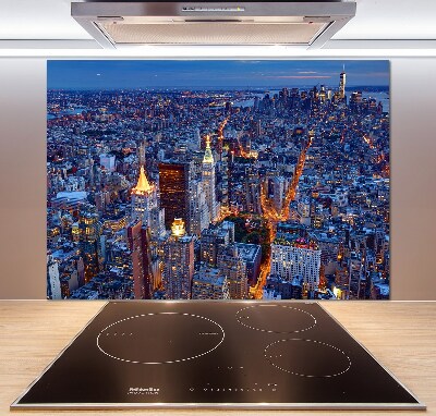 Küchen wandpaneel Manhattan bei Nacht