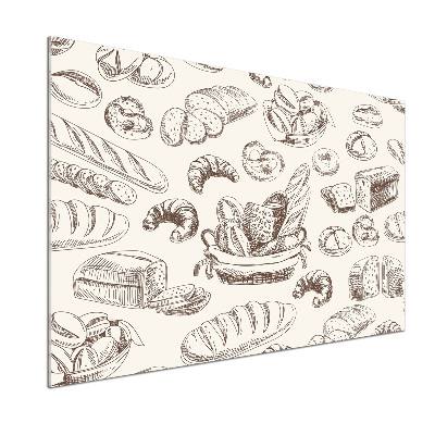 Glasrückwand für die küche Brot