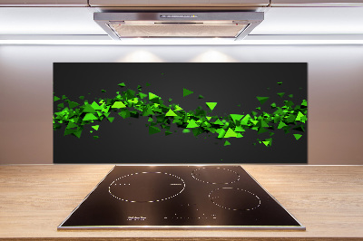 Glasrückwand für die küche Geometrische Welle