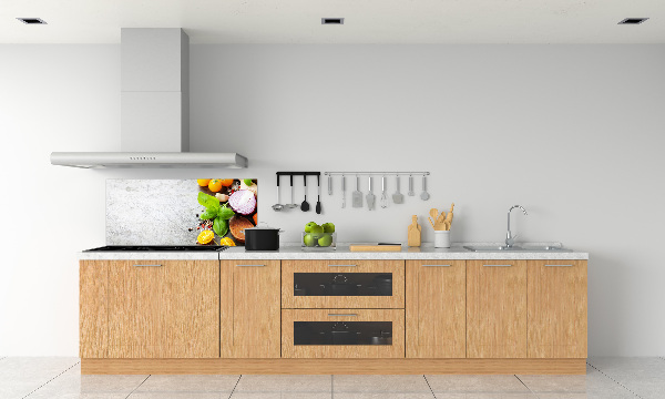 Glasrückwand für die küche Gemüse