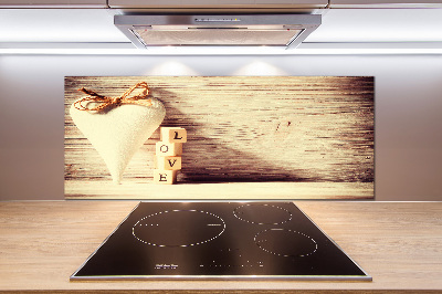 Küchen wandpaneel Liebe