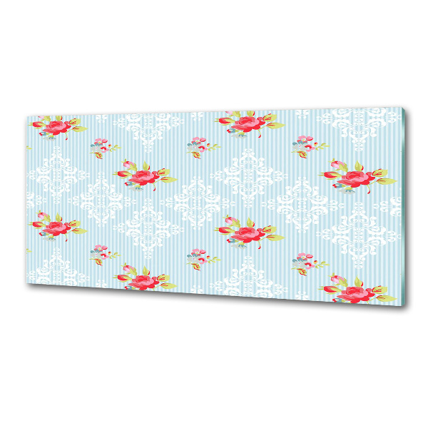 Küchen wandpaneel Rosen und Schmuck