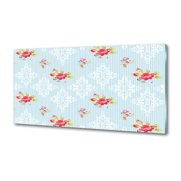 Küchen wandpaneel Rosen und Schmuck