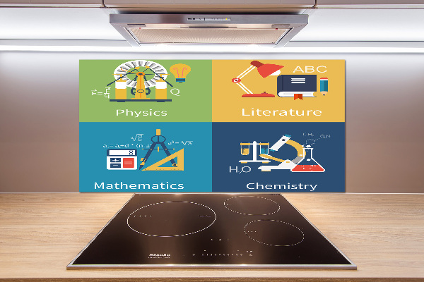 Platte für Küchenrückwand Schulfächer
