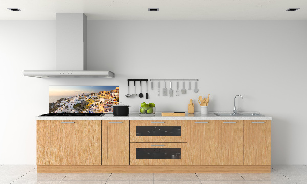 Glasrückwand für die küche Santorini, Griechenland