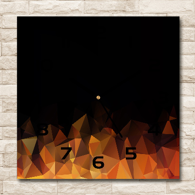 Wanduhr quadratisch Abstraktion