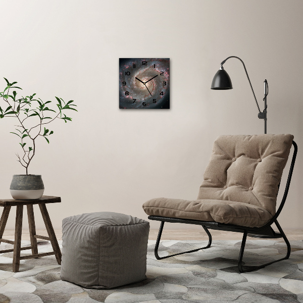 Wanduhr quadratisch Nebel