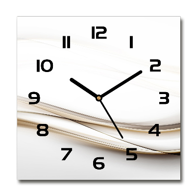 Wanduhr modern quadratisch Abstrakte Wellen