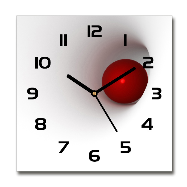 Wanduhr modern quadratisch Abstrakte Sphäre