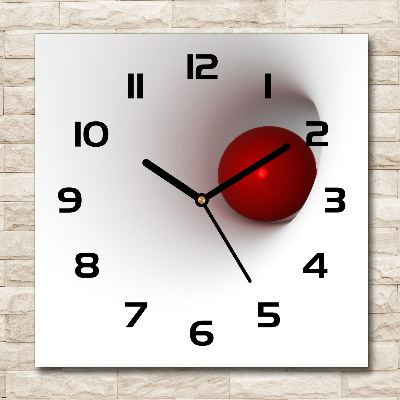 Wanduhr modern quadratisch Abstrakte Sphäre
