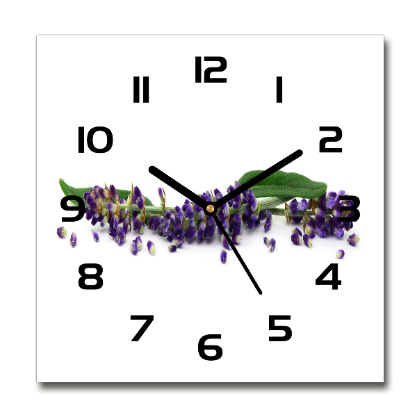 Wanduhr modern quadratisch Lavendel