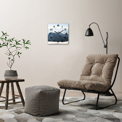 Wanduhr quadratisch Berggipfel