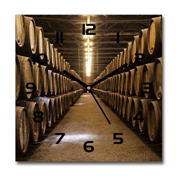 Wanduhr modern quadratisch Porto Winery