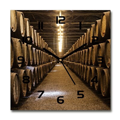 Wanduhr modern quadratisch Porto Winery