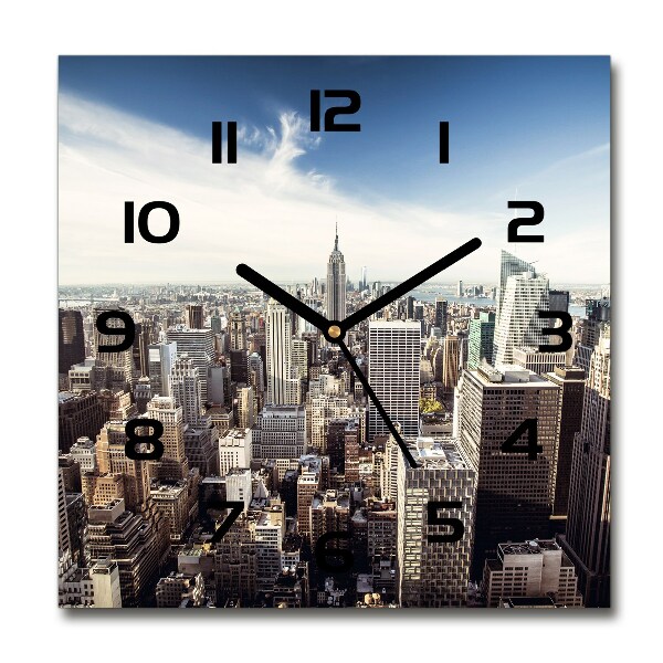 Wanduhr quadratisch New York