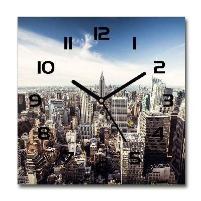 Wanduhr quadratisch New York